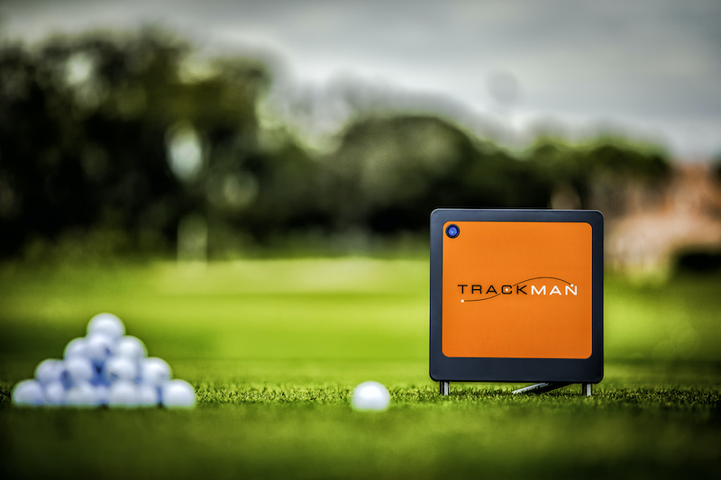 TrackMan radar on golf course